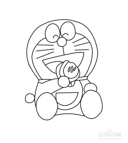 哆啦a夢簡筆畫銅鑼燒