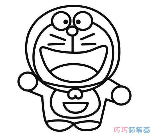 簡筆畫動漫哆啦a夢可愛