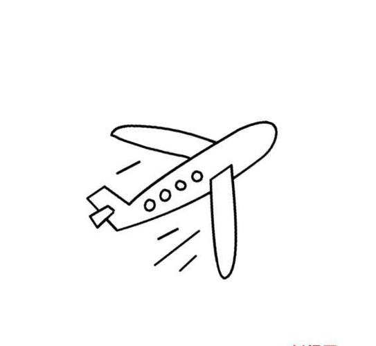 簡(jiǎn)筆畫(huà)飛機(jī)簡(jiǎn)單的