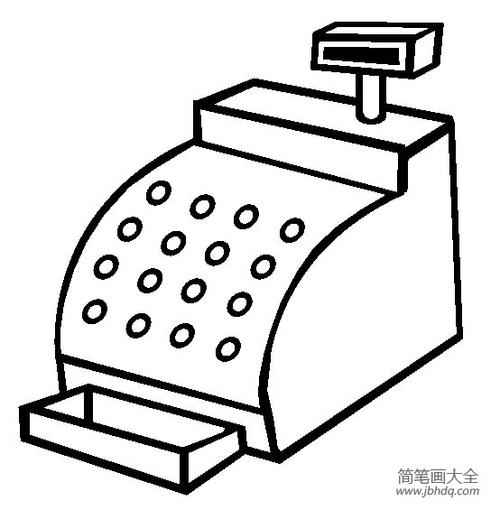 自動投幣機簡筆畫